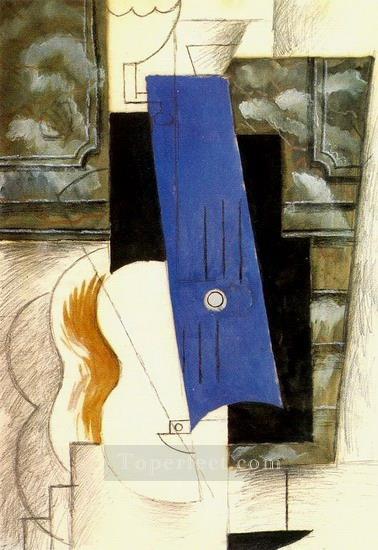 Quemador de gas y guitarra 1912 Pablo Picasso Pintura al óleo